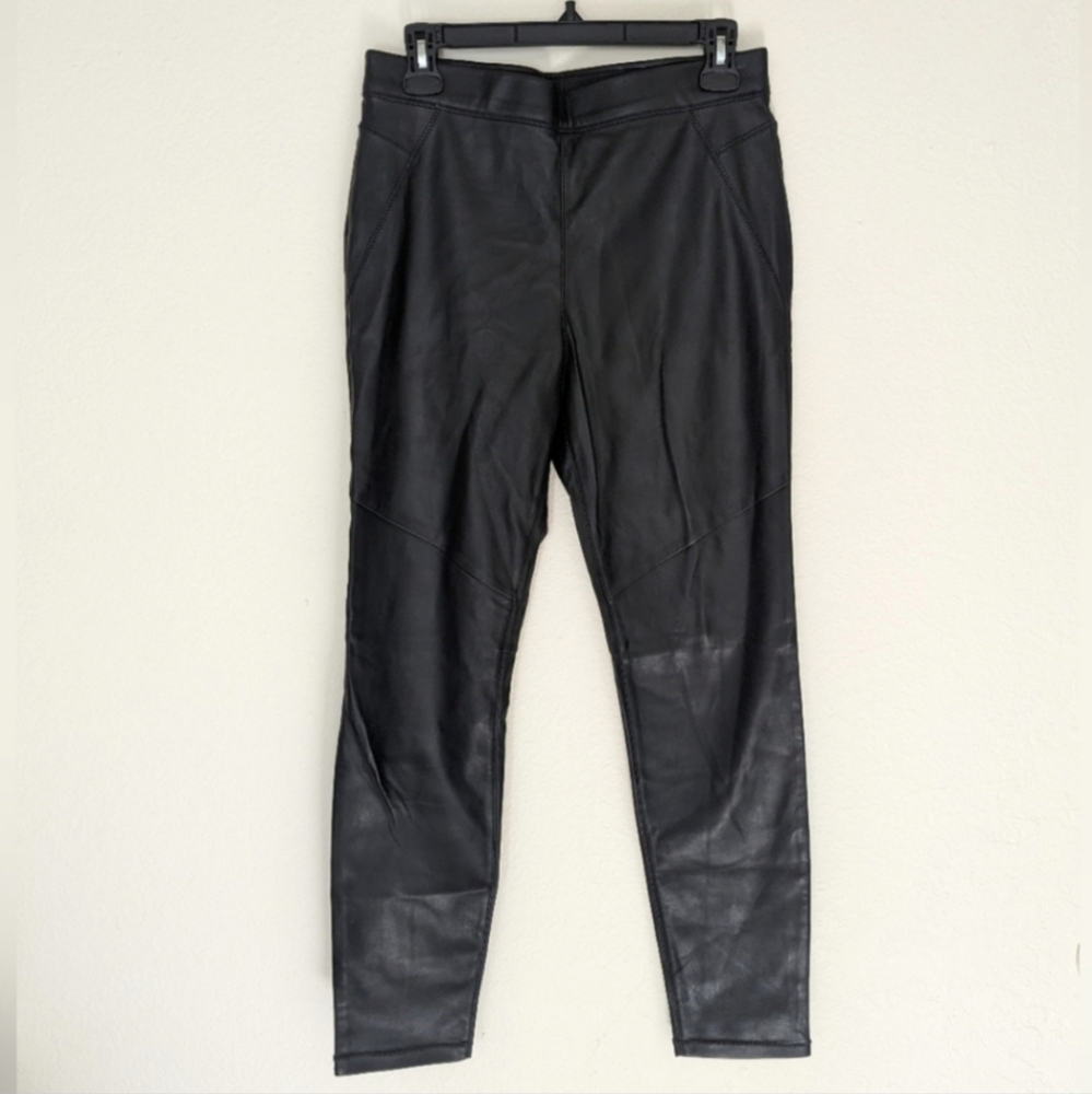 Free People Vegan Faux Leather Black Leggings Pants 28